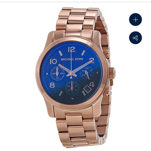 Michael Kors Accessories - MICHAEL KORS RUNWAY IRIDESCENT DIAL ROSE GOLD-TONE LADIES WATCH MK5940